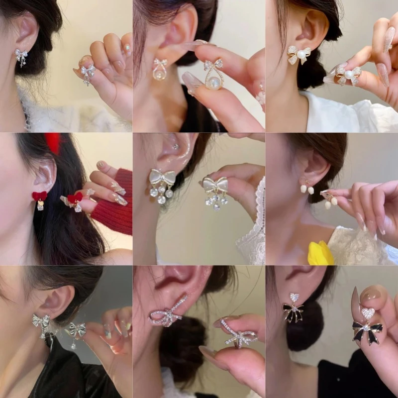 合金无非金属耳饰 高级感甜美时尚时尚耳钉