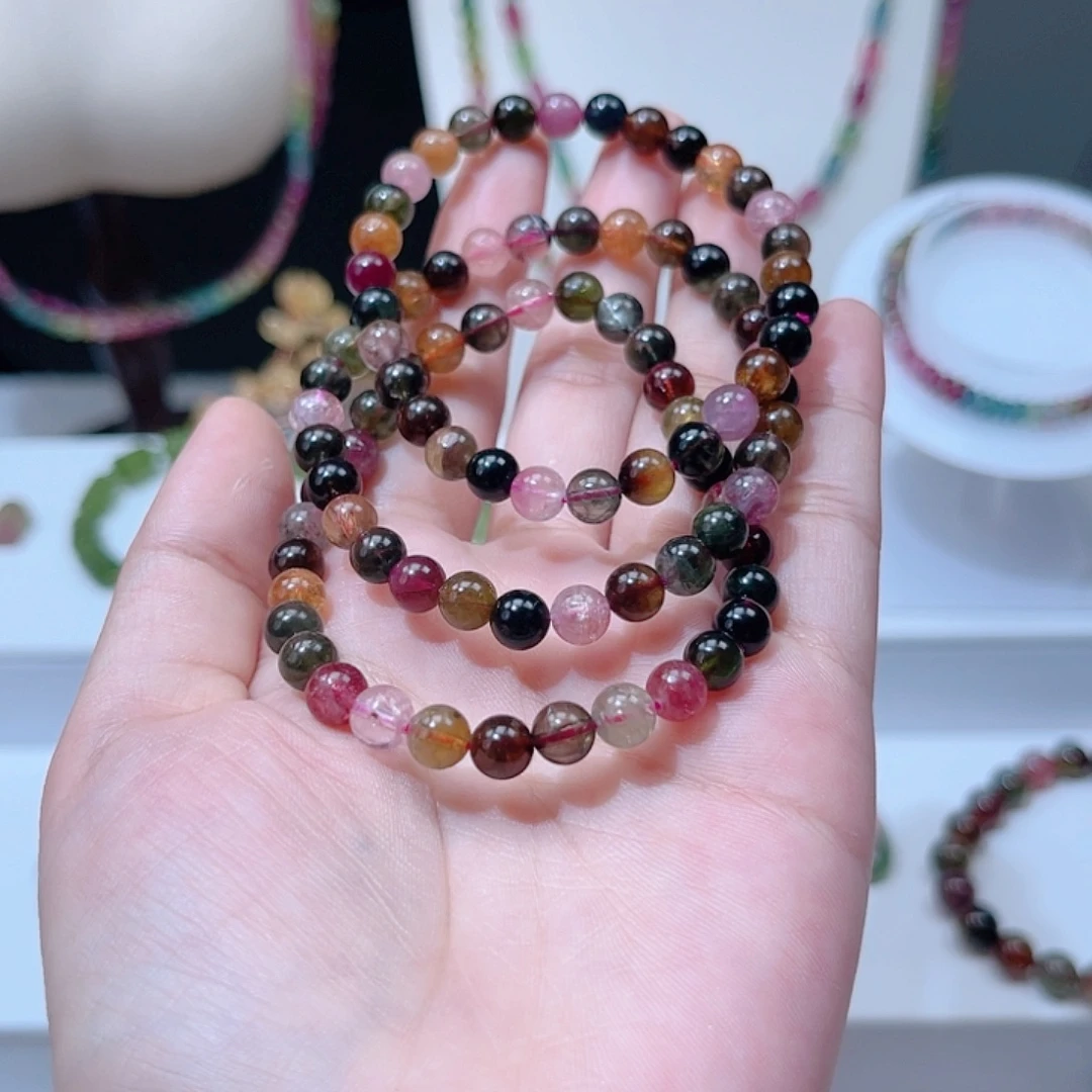 未镶嵌碧玺手串多样性发一