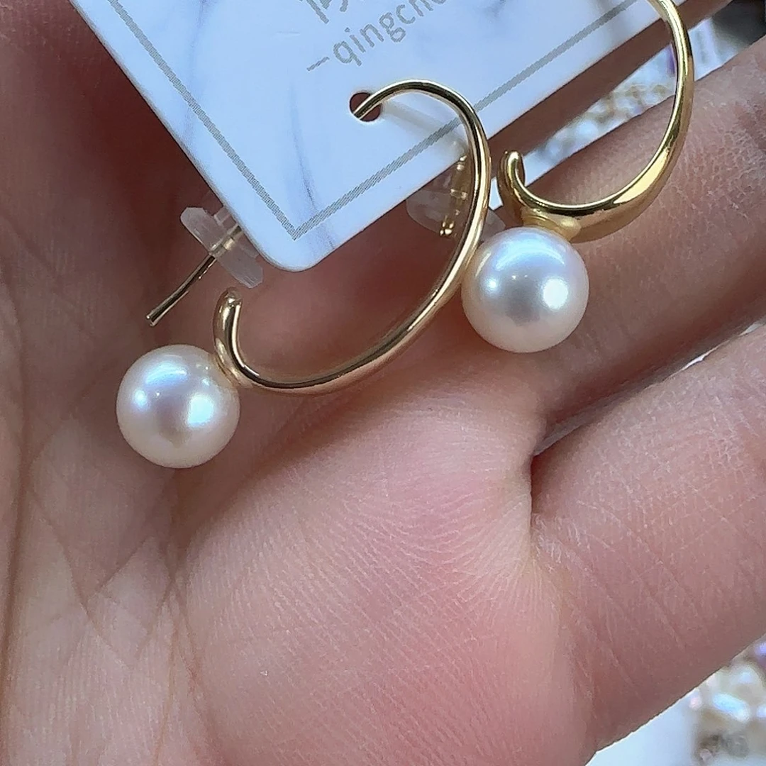 银S925镶嵌项链定制359淡水珍珠