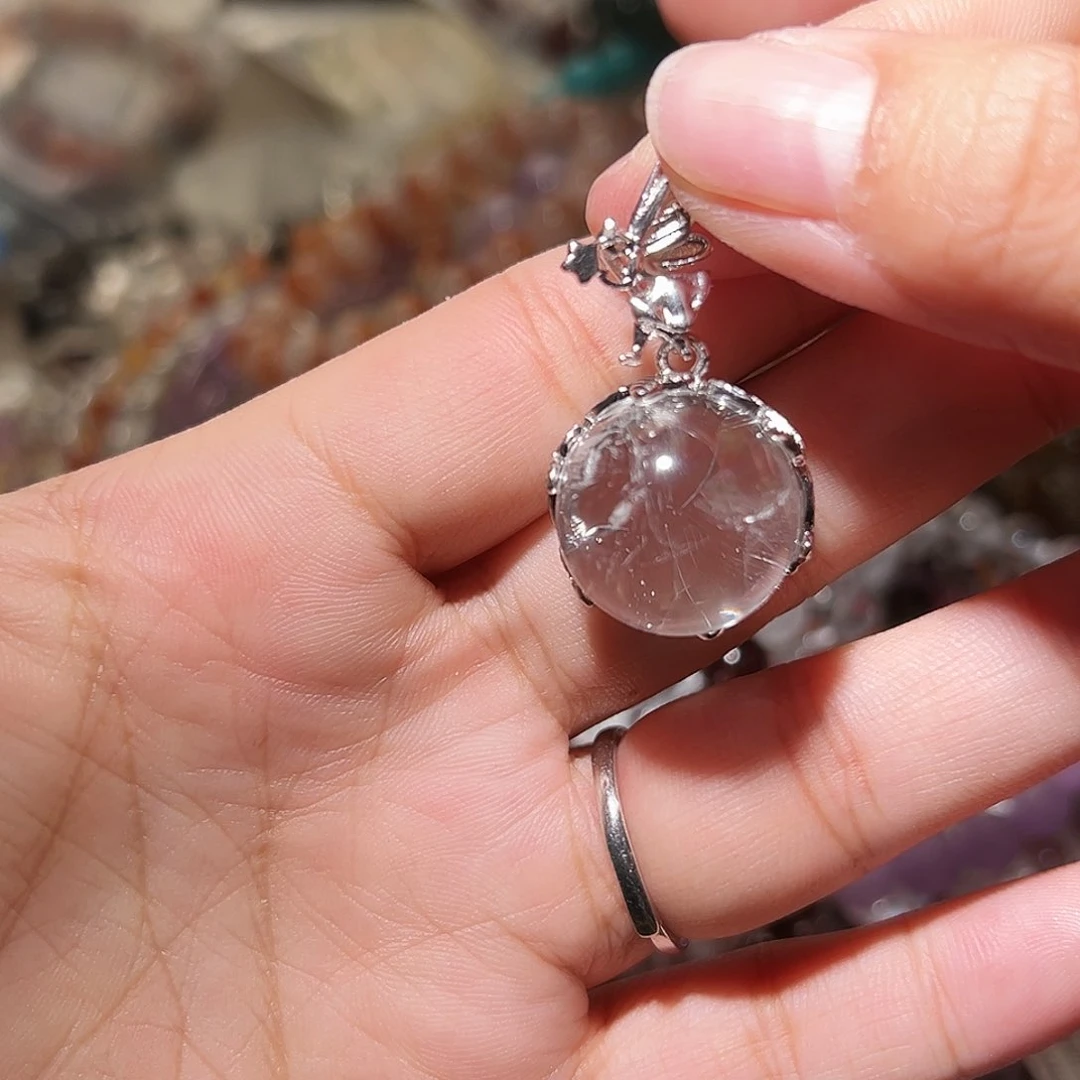 水晶手链未镶嵌喜马拉雅大吊坠