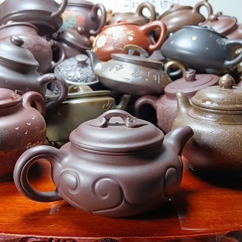 茶壶紫砂宜兴原矿老紫泥柴烧手工320cc紫砂壶