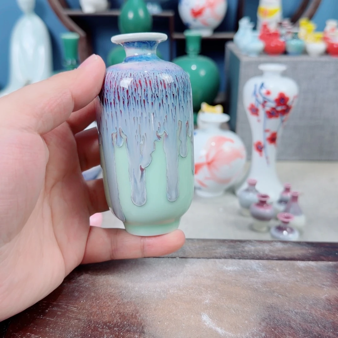 陶瓷手工小花器摆件
