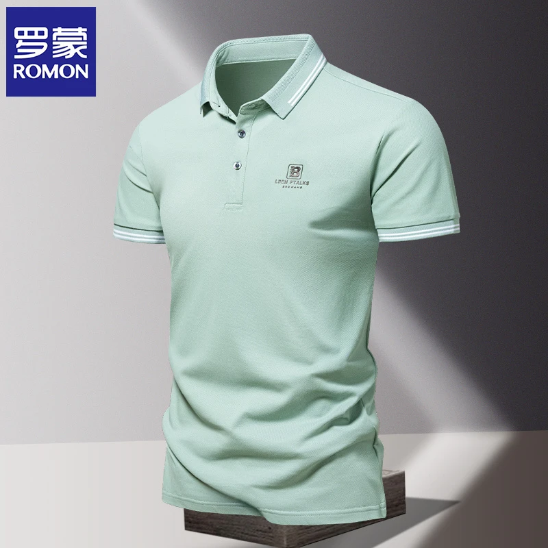 JEEP吉普高档Polo衫男夏装新款宽松商务休闲轻薄透气纯色短袖T恤