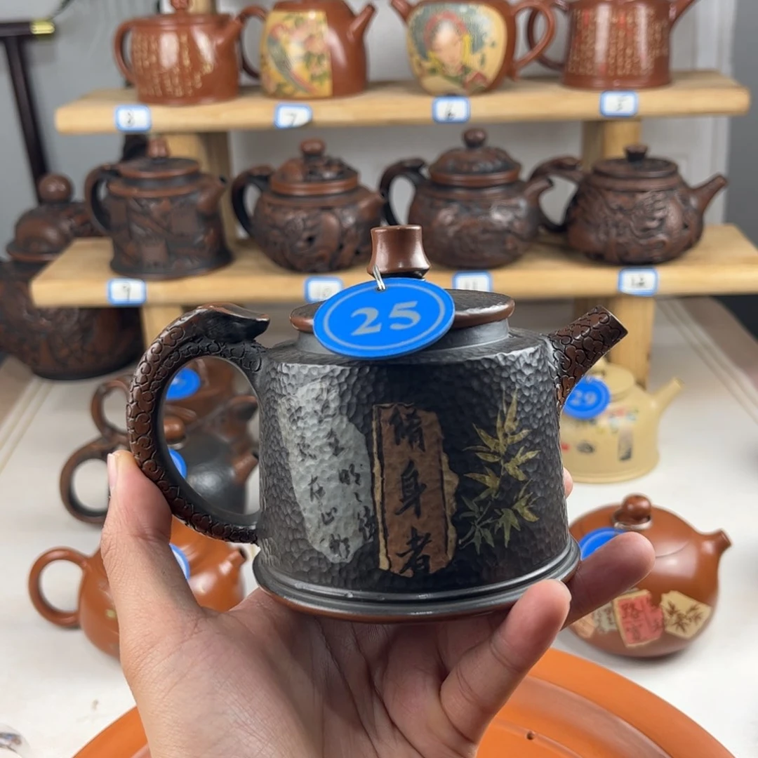 壶建水紫陶全手工制作，老匠人传承手艺