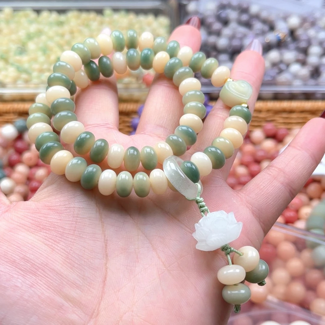 白玉菩提吊坠q9mm110颗。