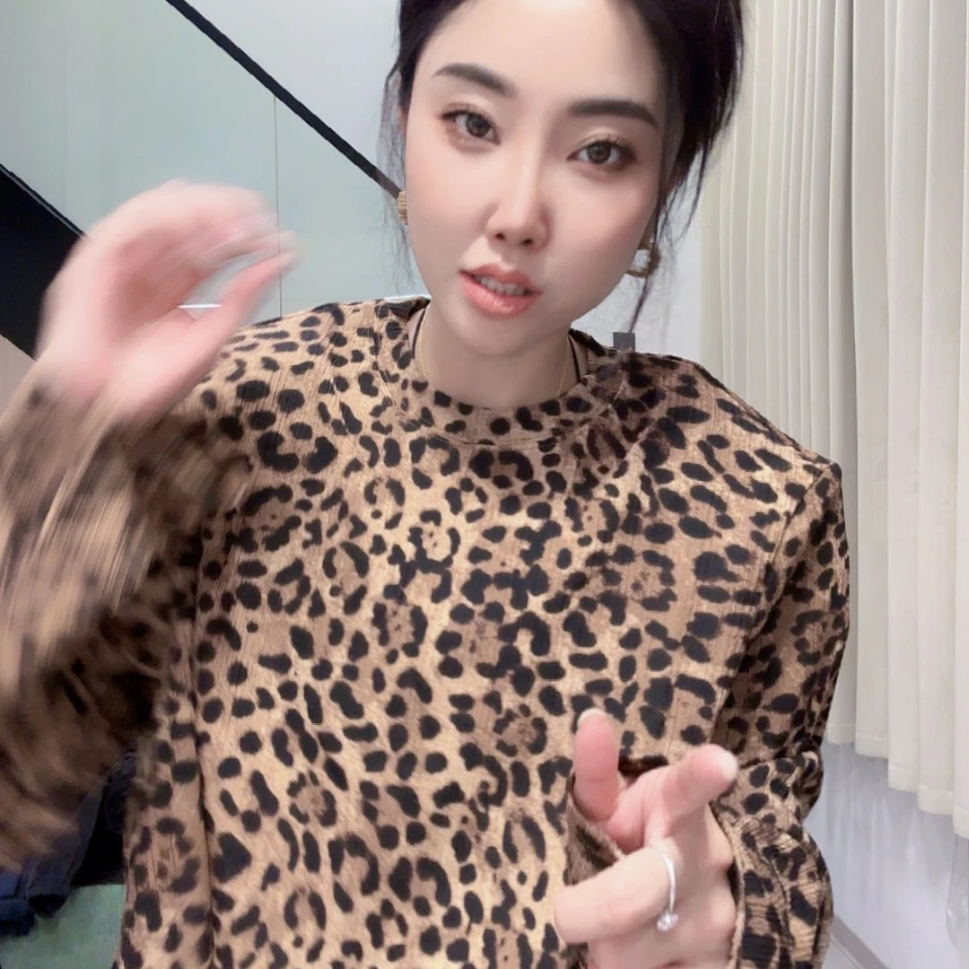 豹纹打底衫64673673837