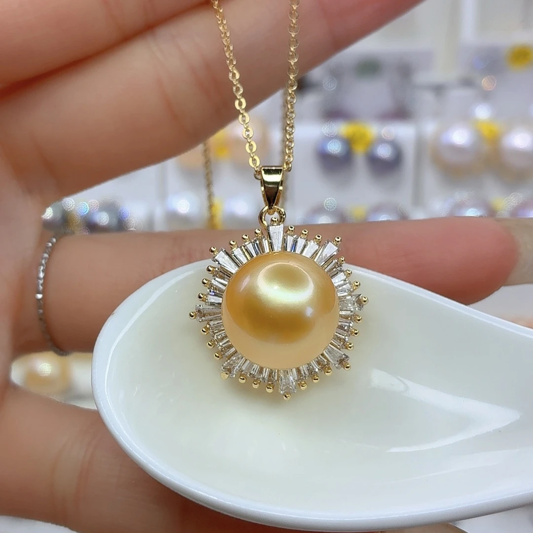 颈饰合金淡水珍珠F