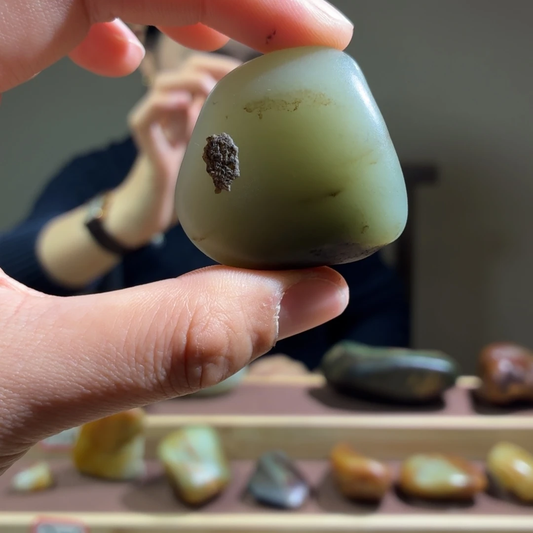 和田玉未镶嵌挂件43g