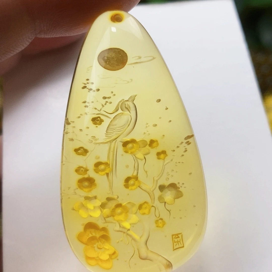 【闪购商品】金珀吊坠(不含链)未镶嵌