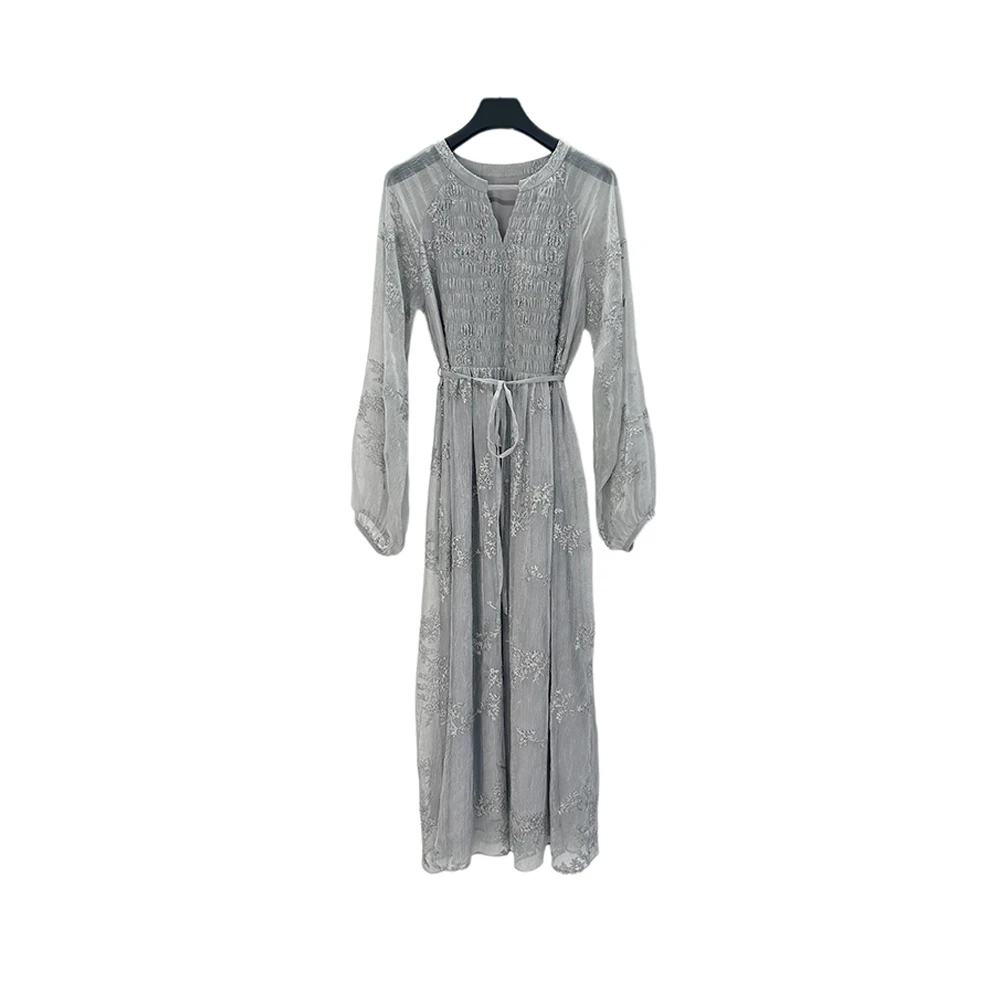 S·DEER圣迪奥女装气质轻奢洋气时尚优雅长袖连衣裙S252Z1268