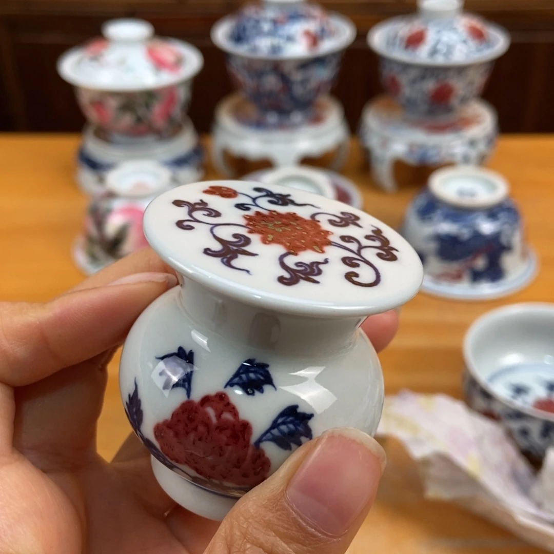 手绘现代茶具非古董