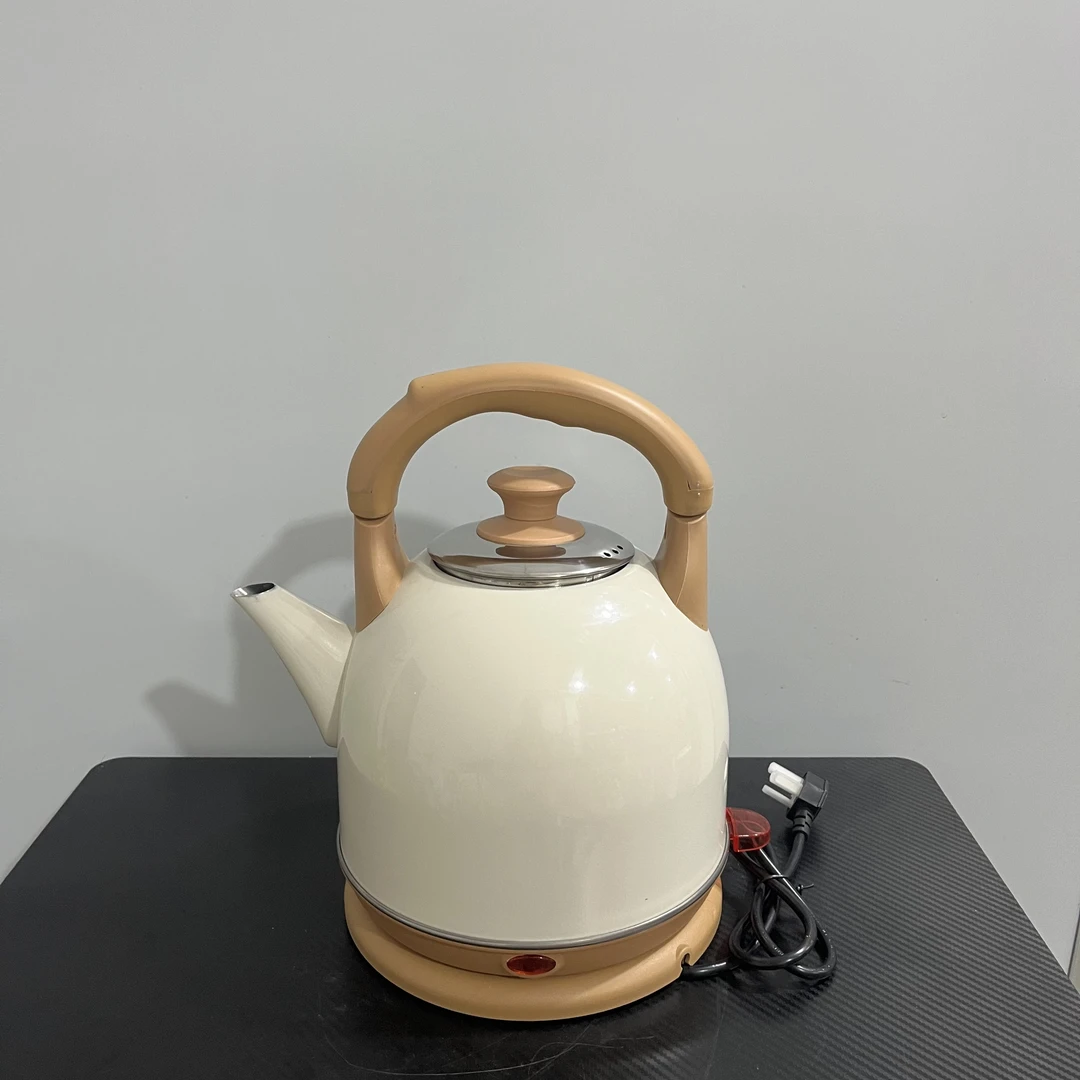 新款不锈钢电热白黄烧水壶保温壶宿舍小型水壶LZ1