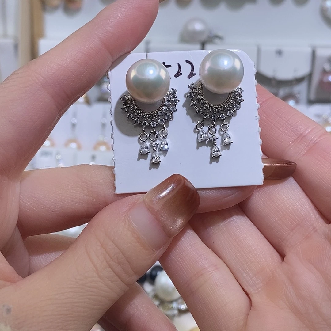 未镶嵌淡水珍珠耳饰w11.1