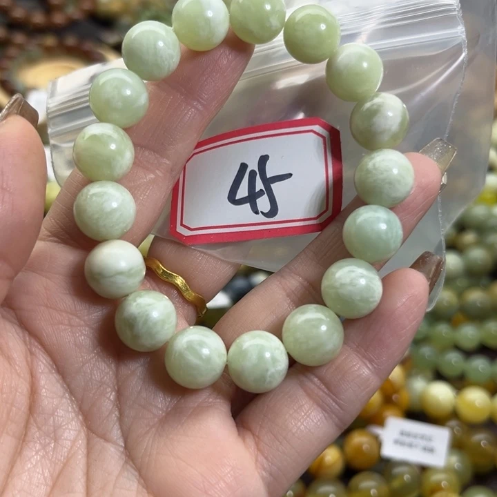 蛇纹石玉未镶嵌手链