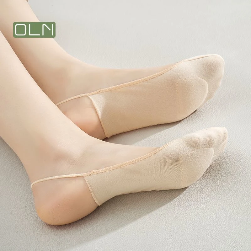 吊带船袜女款浅口短袜纯棉硅胶防滑不掉跟日系夏天高跟鞋隐形船袜