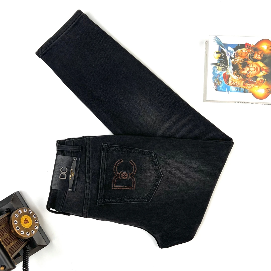 【2025冬款加绒加厚款新品定制】97928-19重工水洗欧货牛仔裤