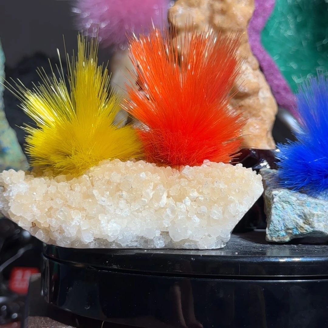 神***州紫砂原石矿物晶体摆件