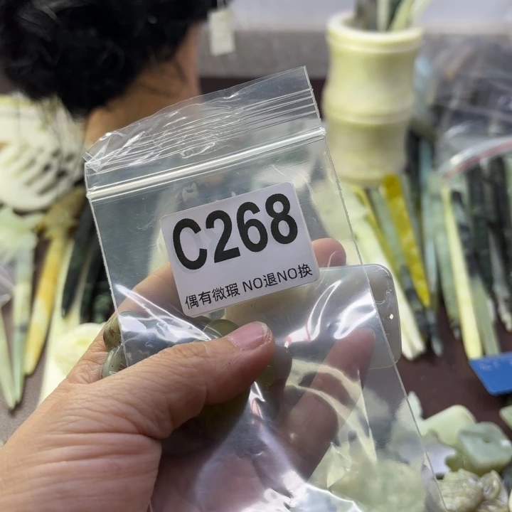 蛇纹石玉发饰合金এ****