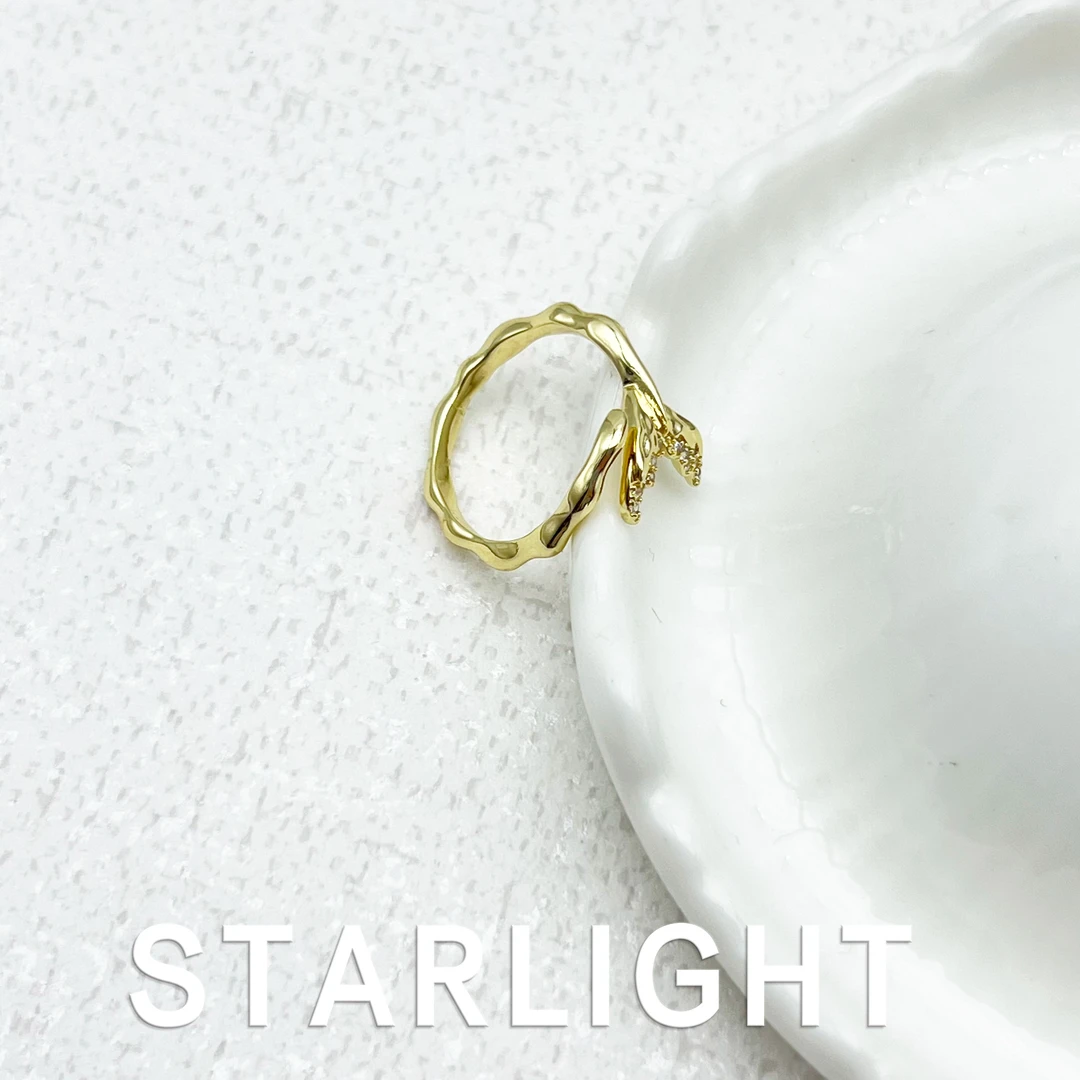 铜合金戒指 设计款优雅时尚轻奢百搭戒指~BS167