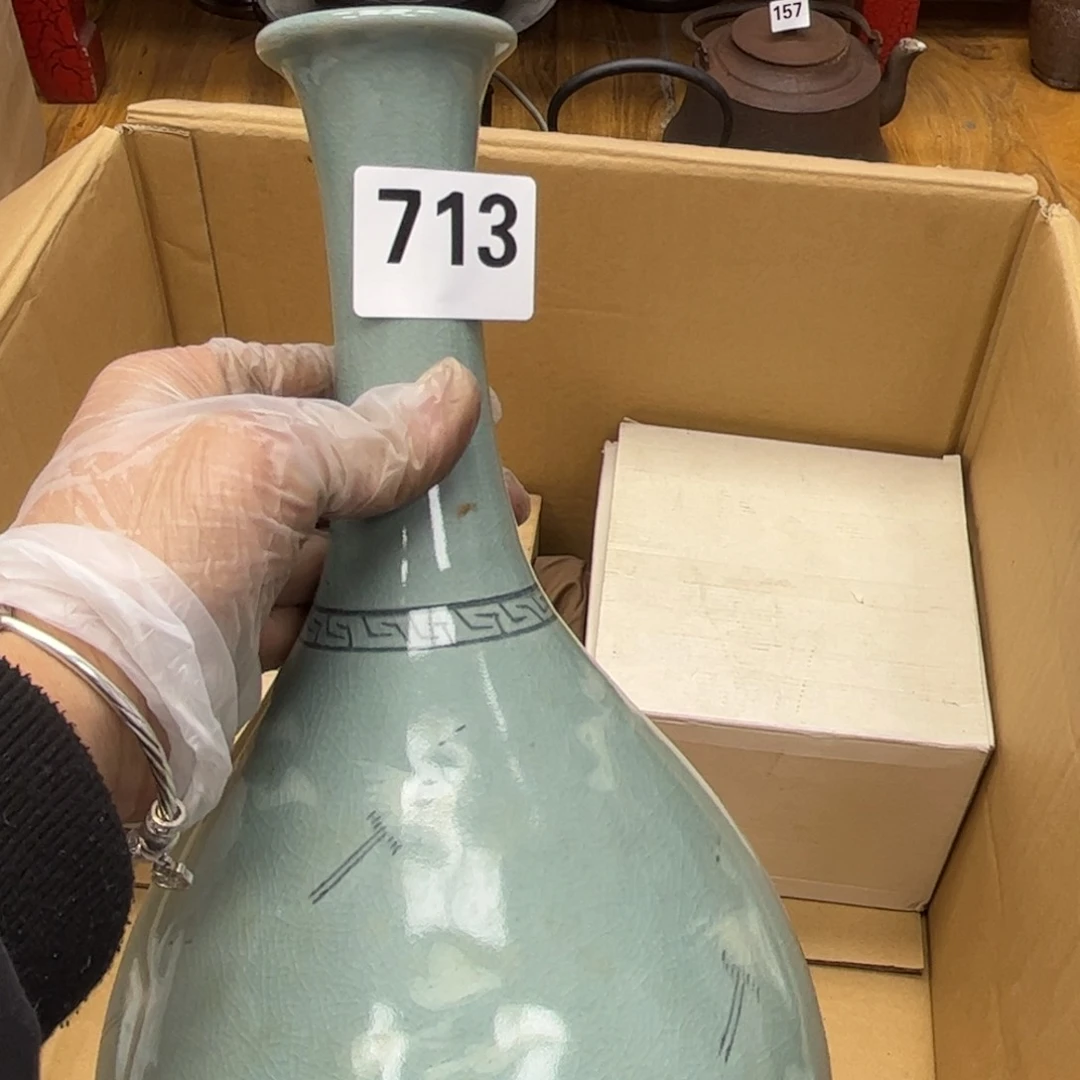 瓷片摆件工艺品摆件666