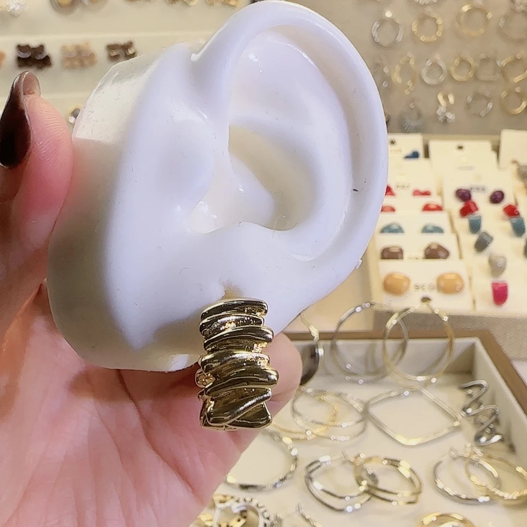 仿珍珠铜合金925银耳扣