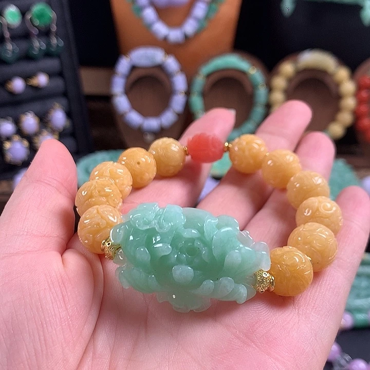 翡翠未镶嵌手链手串