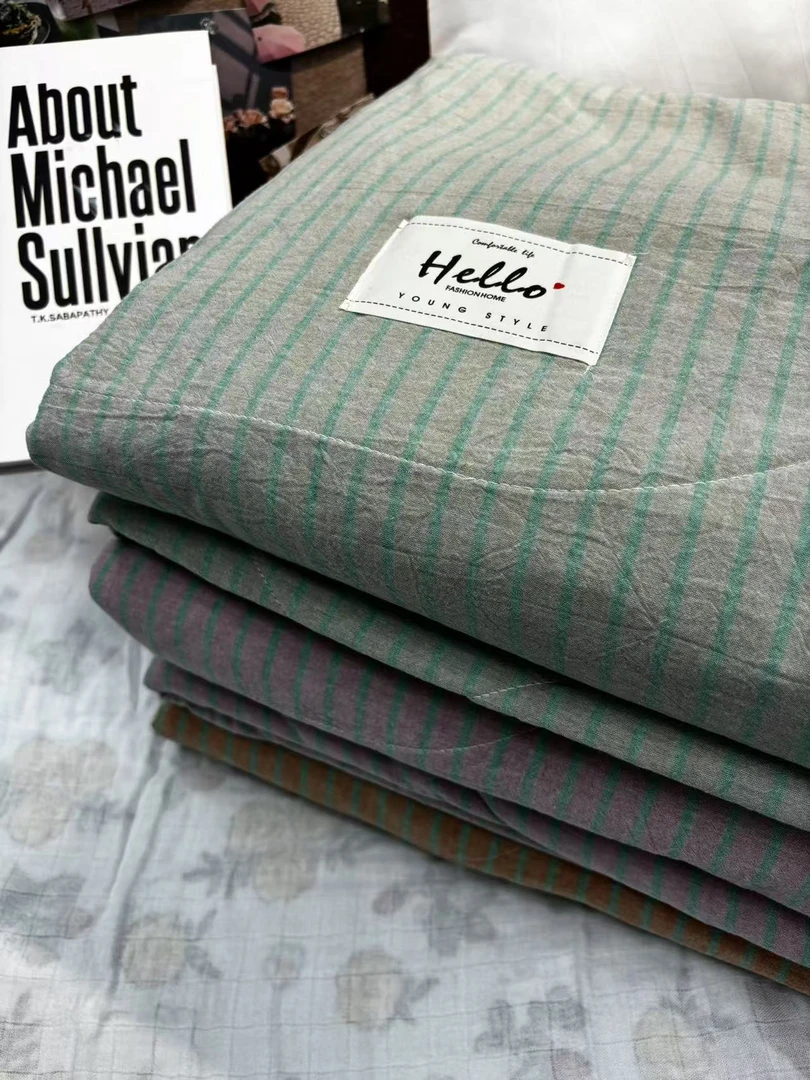 [爆款棉花夏被]里外100%全棉纯棉棉花夏被