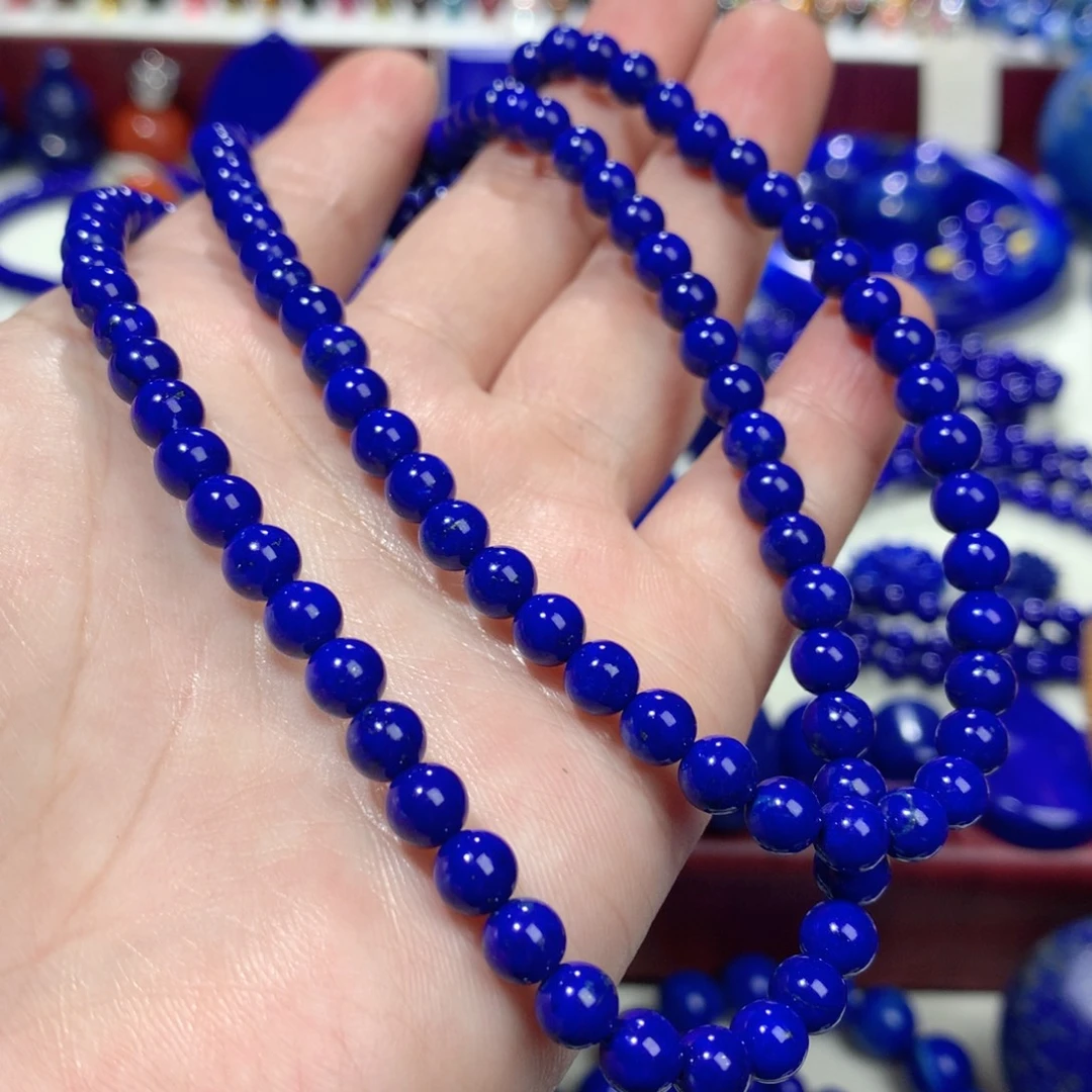 青金石未镶嵌5.5m108手链