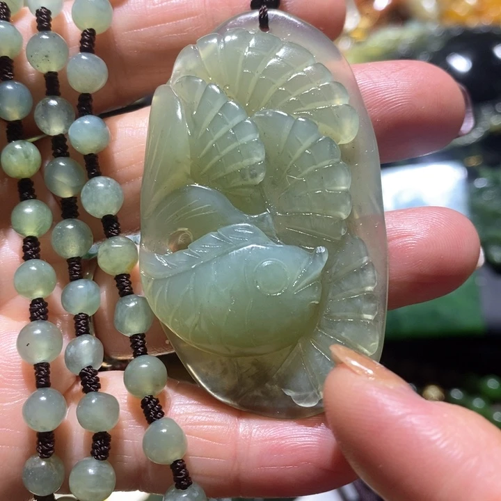 岫玉毛衣链未镶嵌