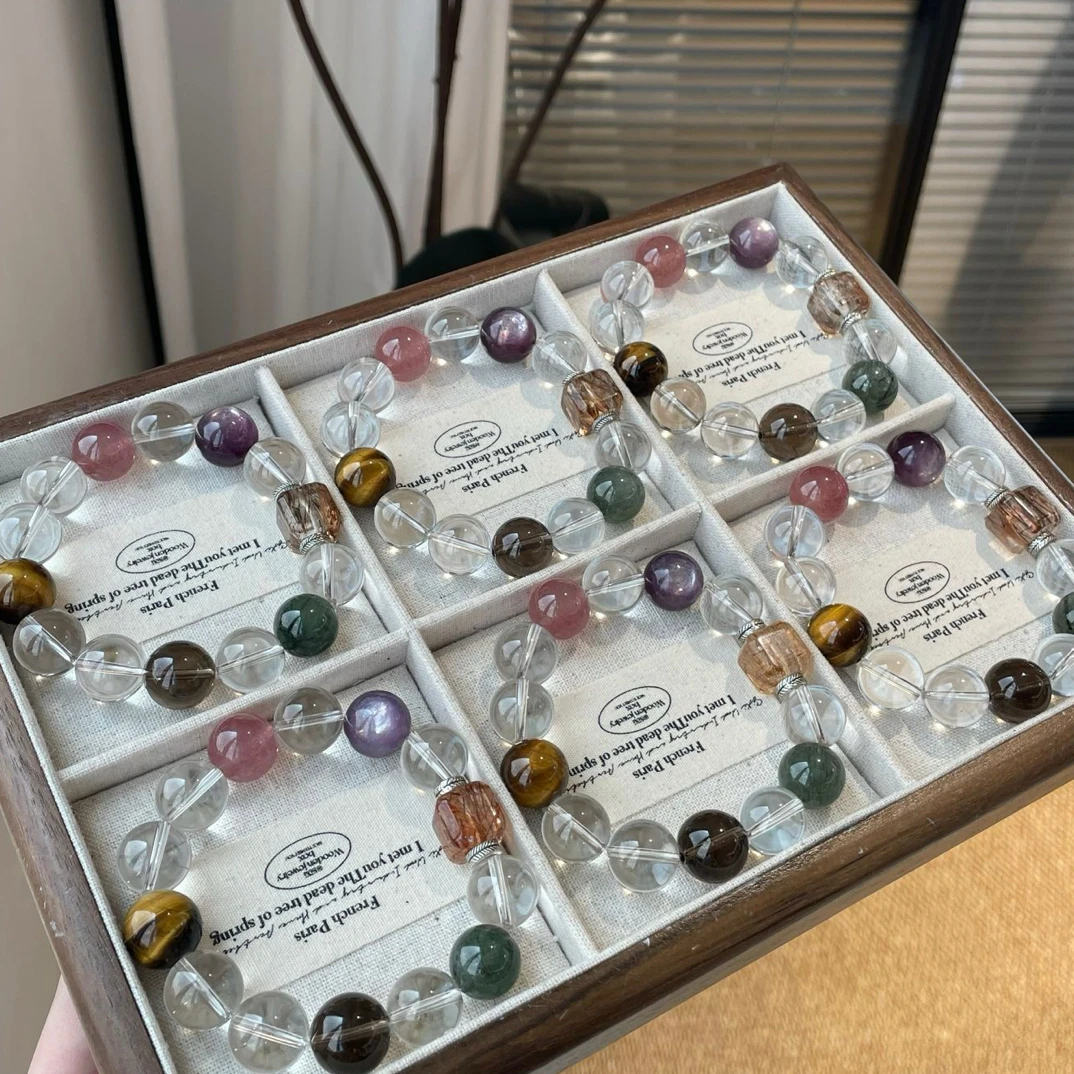 天然水晶手串原创设计小众款式串珠（多样性发其一）