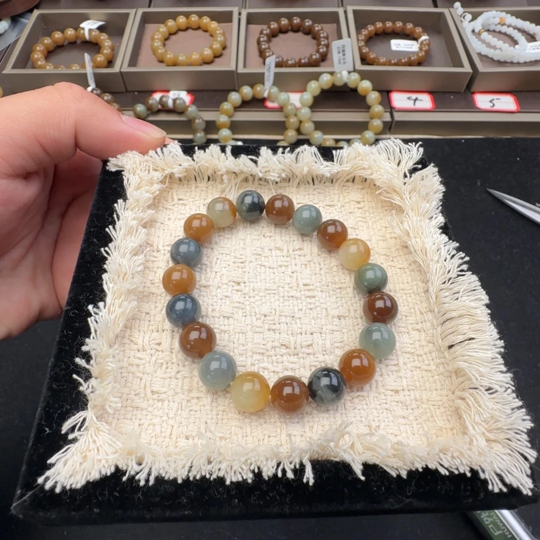 和田玉未镶嵌手链卡10特色楼兰，2-4