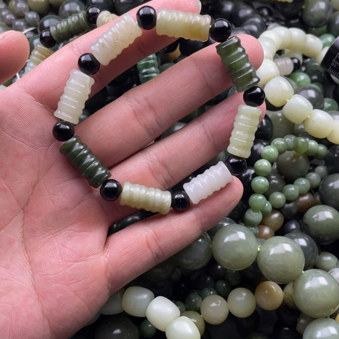 和田玉手串未镶嵌