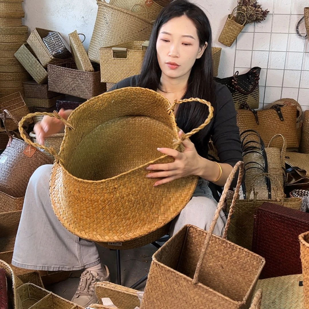 草编草编包/草编收纳盒微瑕疵