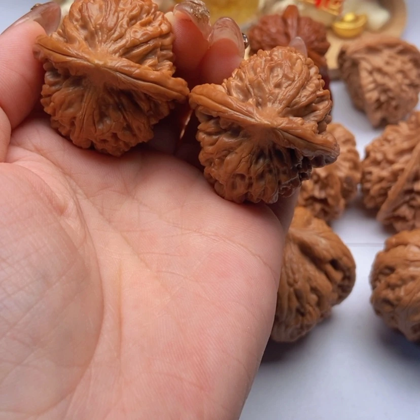 【闪购商品】吊坠文玩核桃鹤莲花37.5