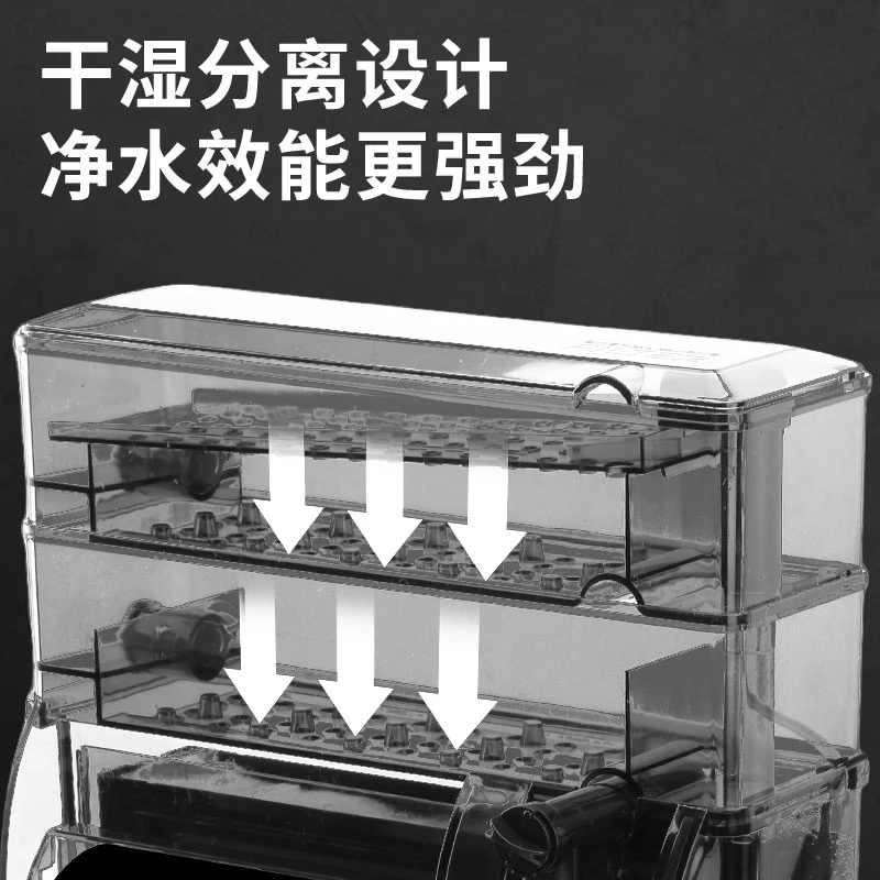 金利佳XP33/36升级包鱼缸过滤器干湿分离净水循环静音瀑布壁挂
