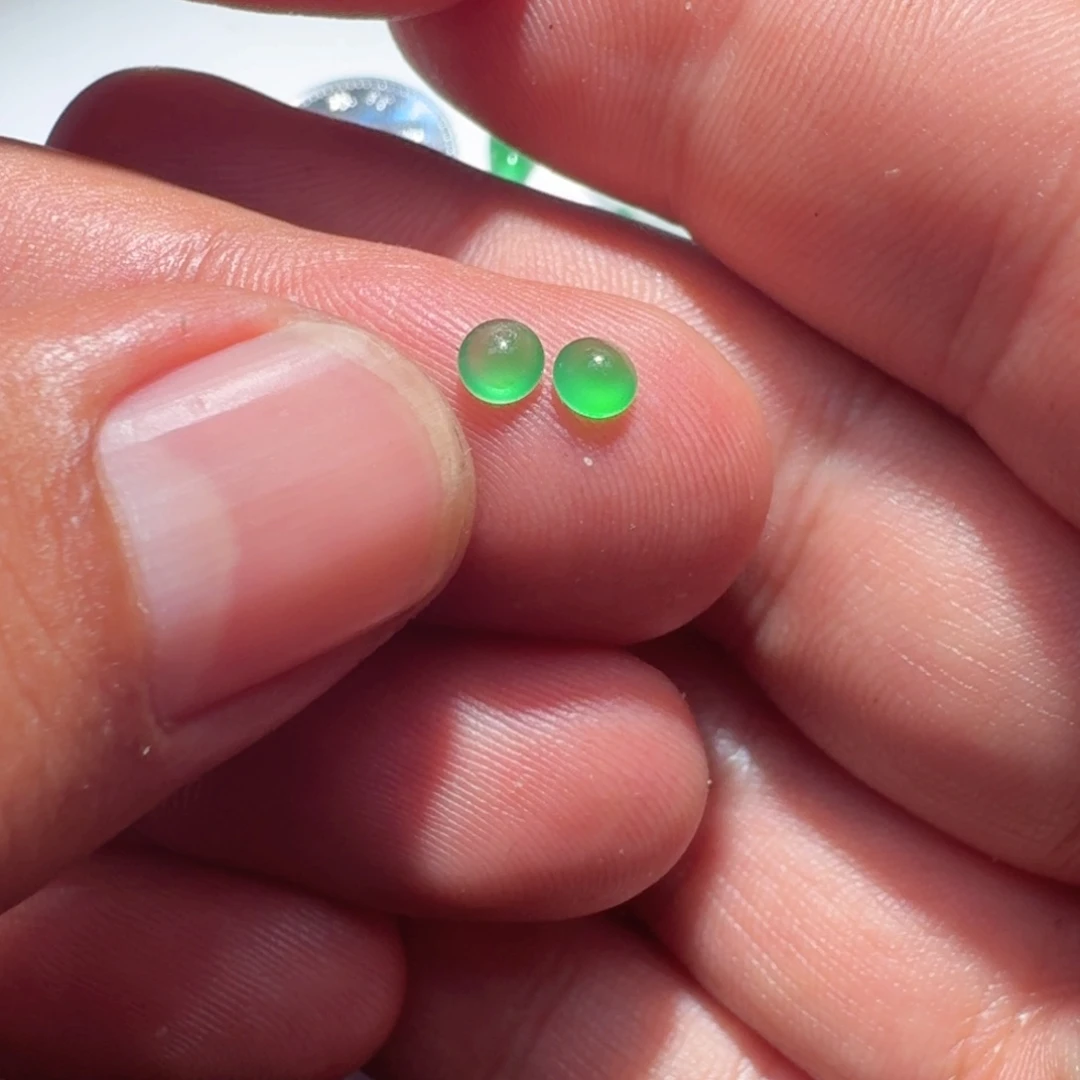 未镶嵌定制翡翠天然翡翠耳钉