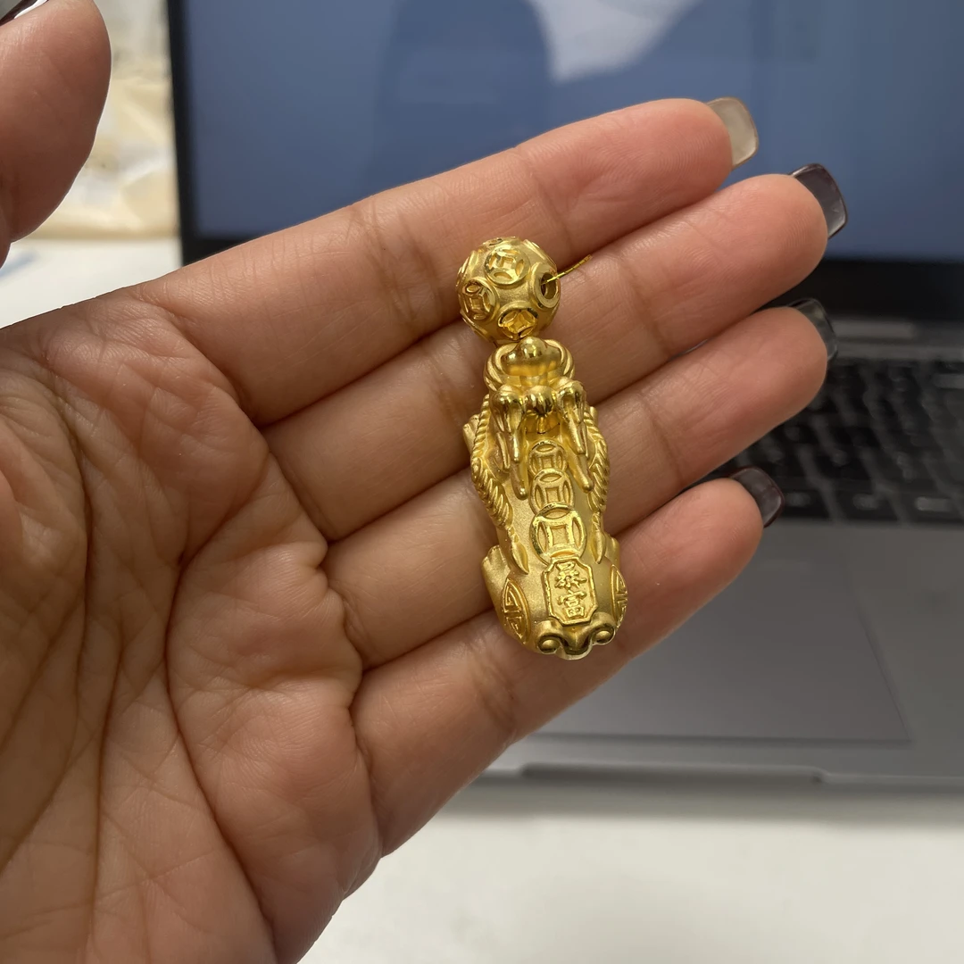 足金暴富貔貅手串
