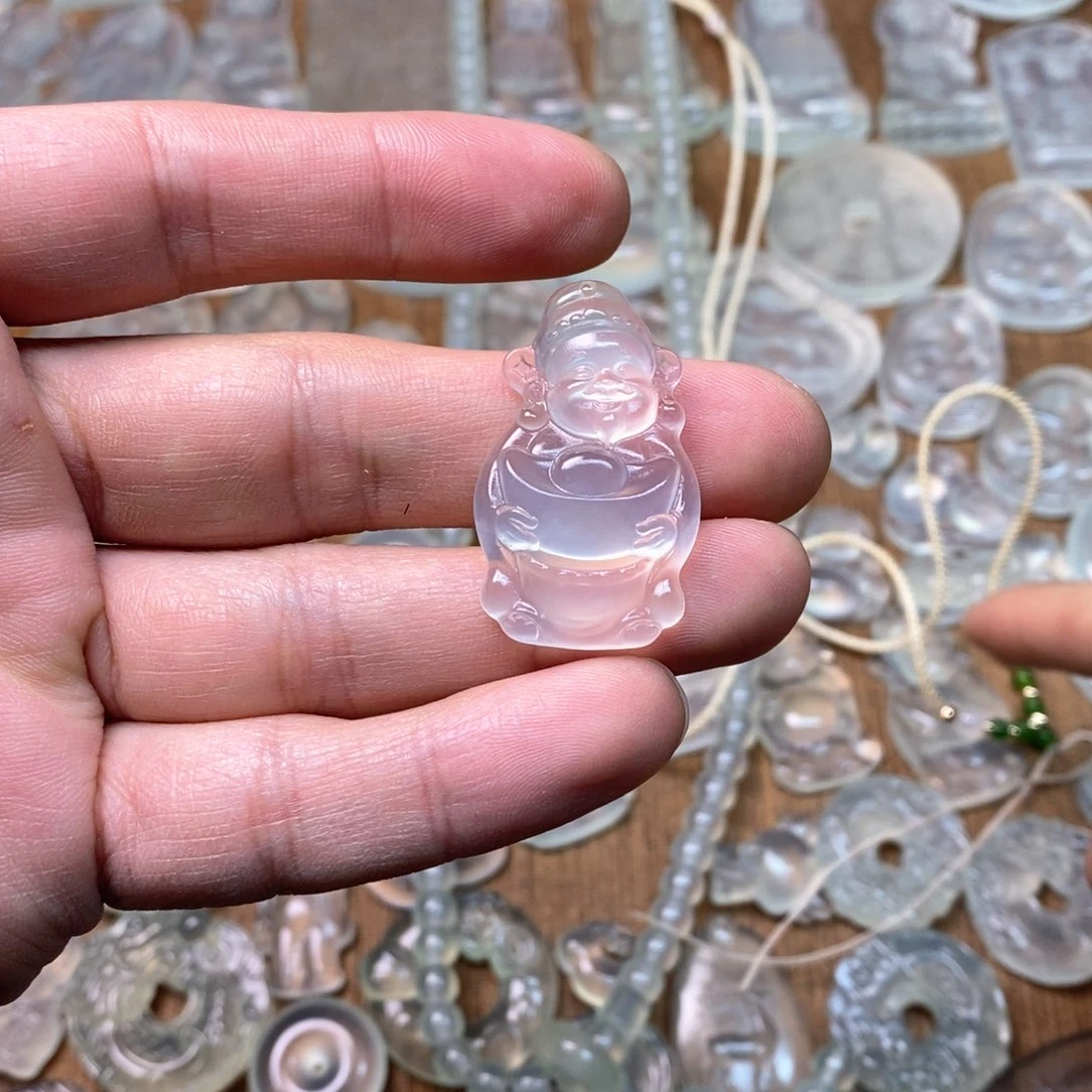 岫玉吊坠(不含链)未镶嵌