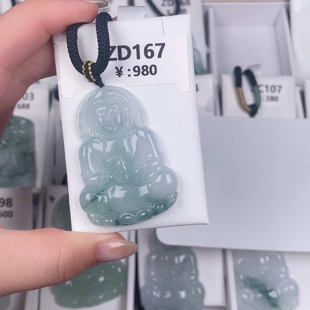 翡翠未镶嵌颈饰zd167