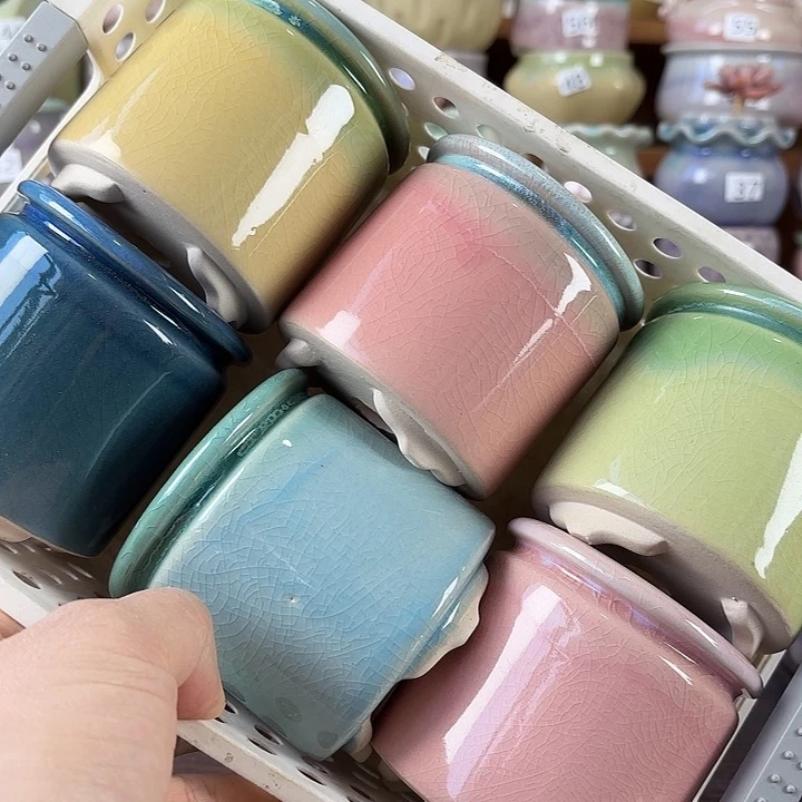 红陶量货/口高深浅搭配发6个