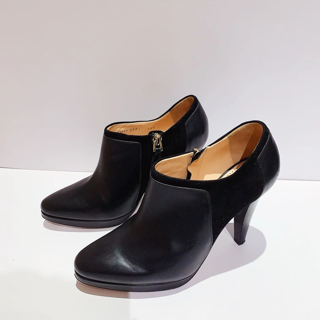 90新 BALLY/巴利 蔚蓝/高跟鞋/跟高10cm/36.5码/LZ914D993