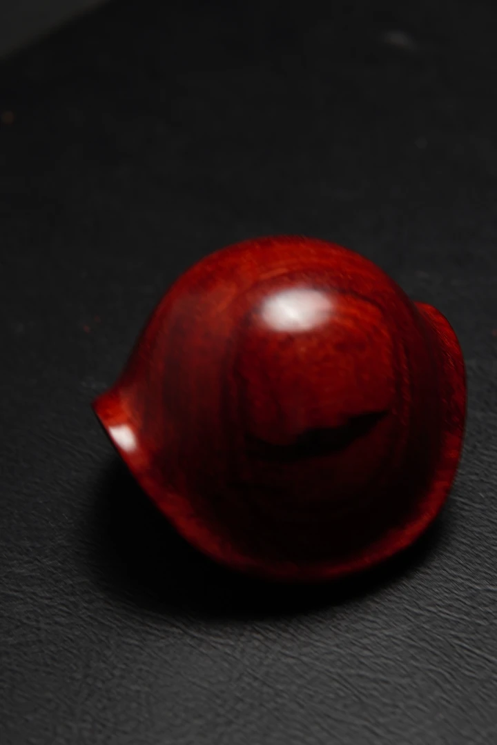 富甲 手把件 印度小叶紫檀  油性100分 3.8*5cm