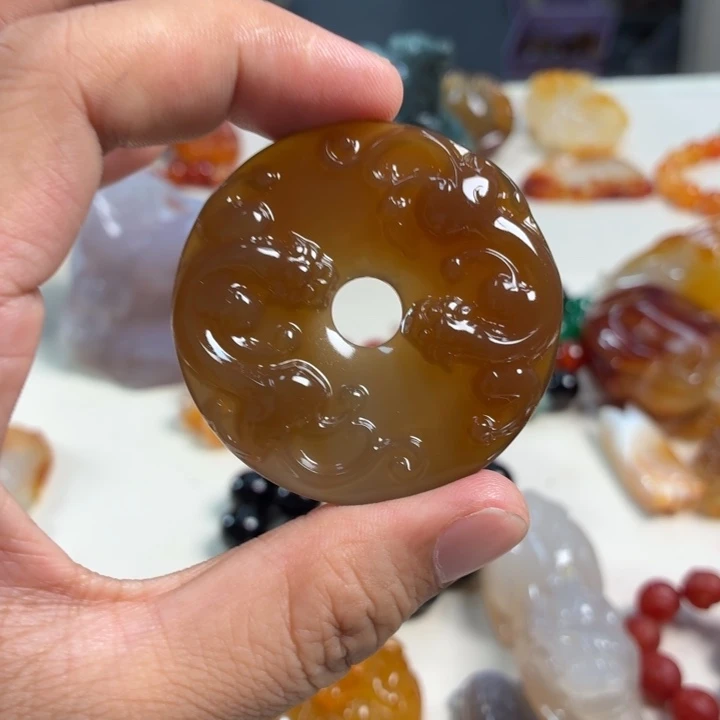 玛瑙/玉髓未镶嵌吊坠(不含链)