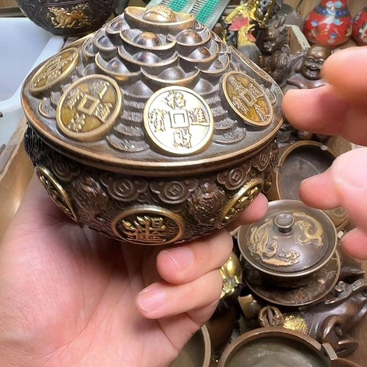 铜器办公室茶室摆件