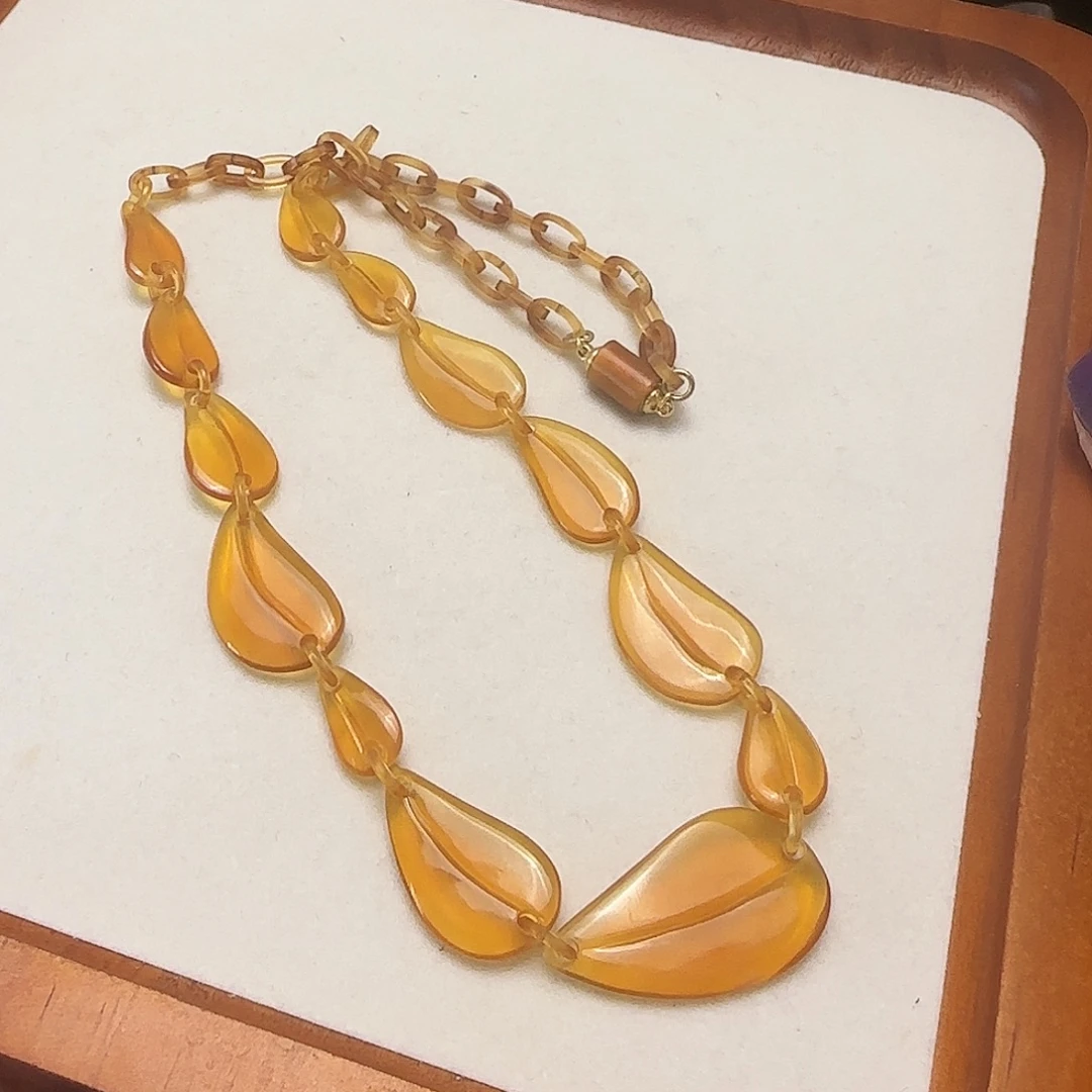 合金金甲叶子项链49cm