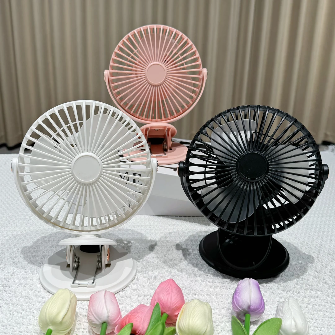 清-汤圆吖桌面循环扇静音厨房宿舍壁挂夹子风扇卧室13195小风扇