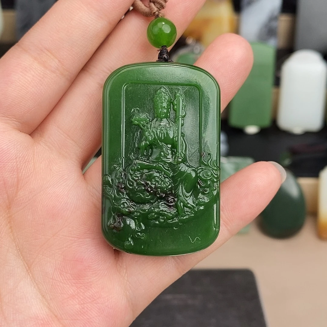 和田玉未镶嵌挂件