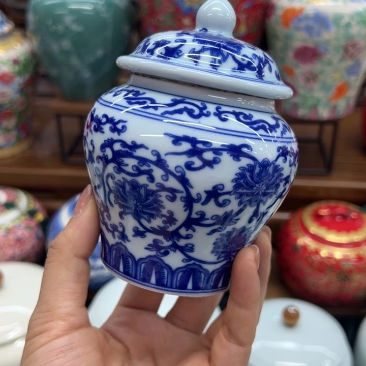 瓷片茶叶罐密封罐储蓄罐