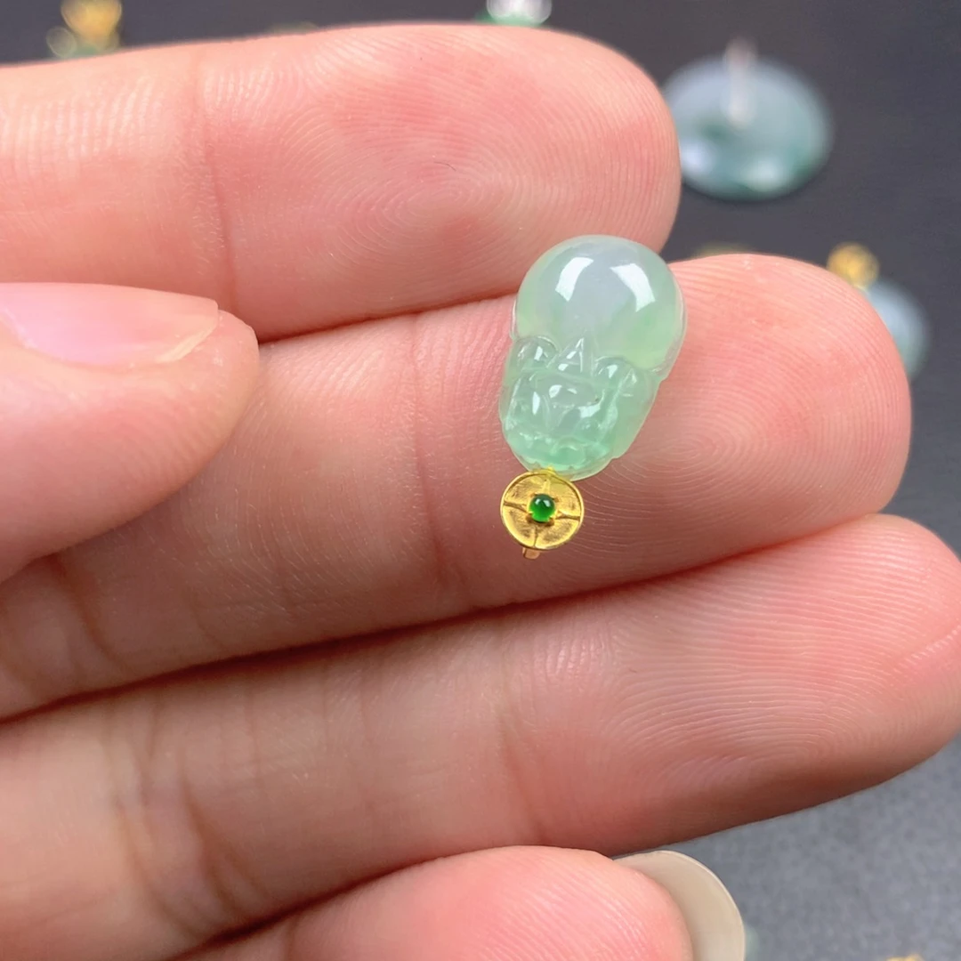【闪购商品】翡翠18K金镶嵌颈饰翡翠