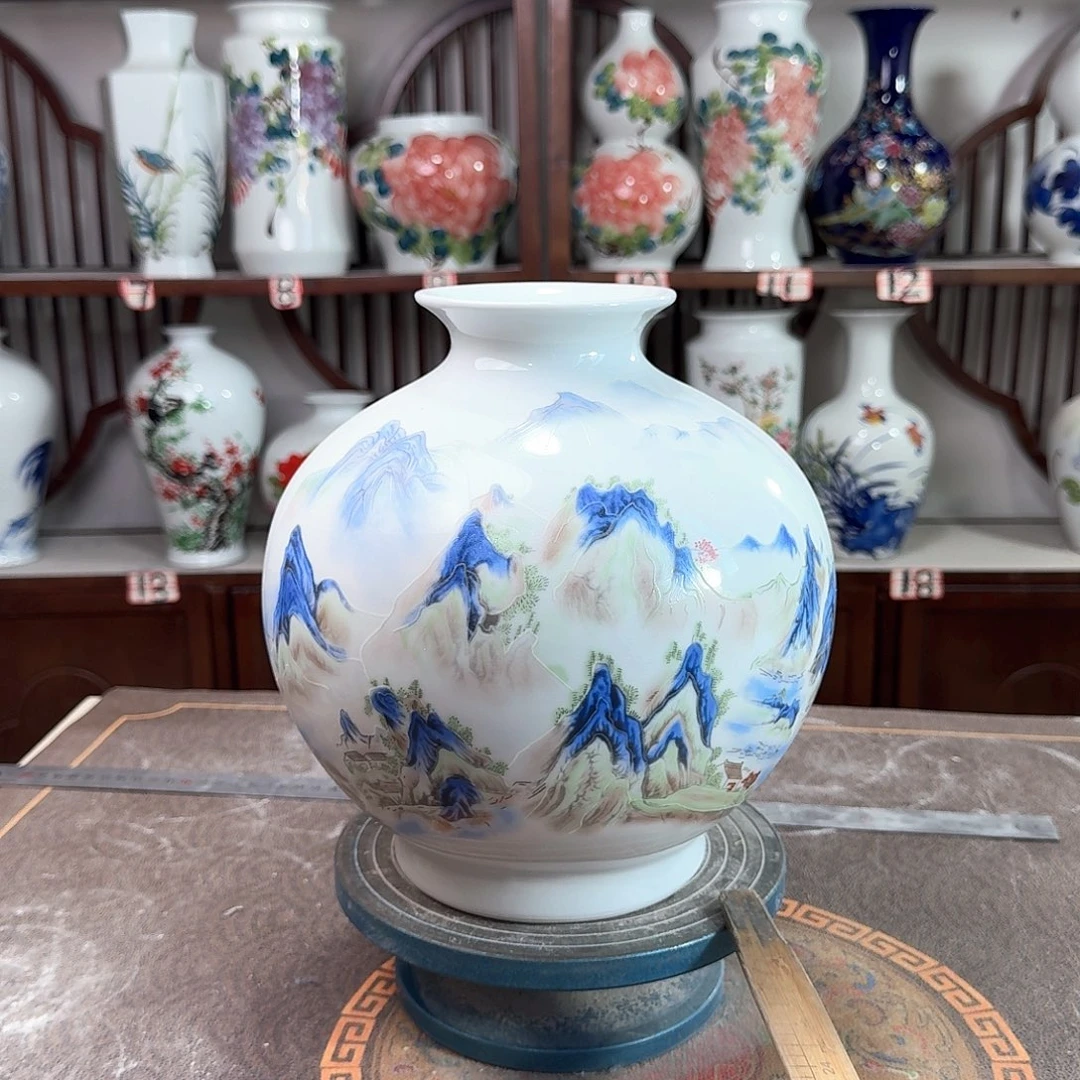 陶摆件景德镇陶瓷石千里